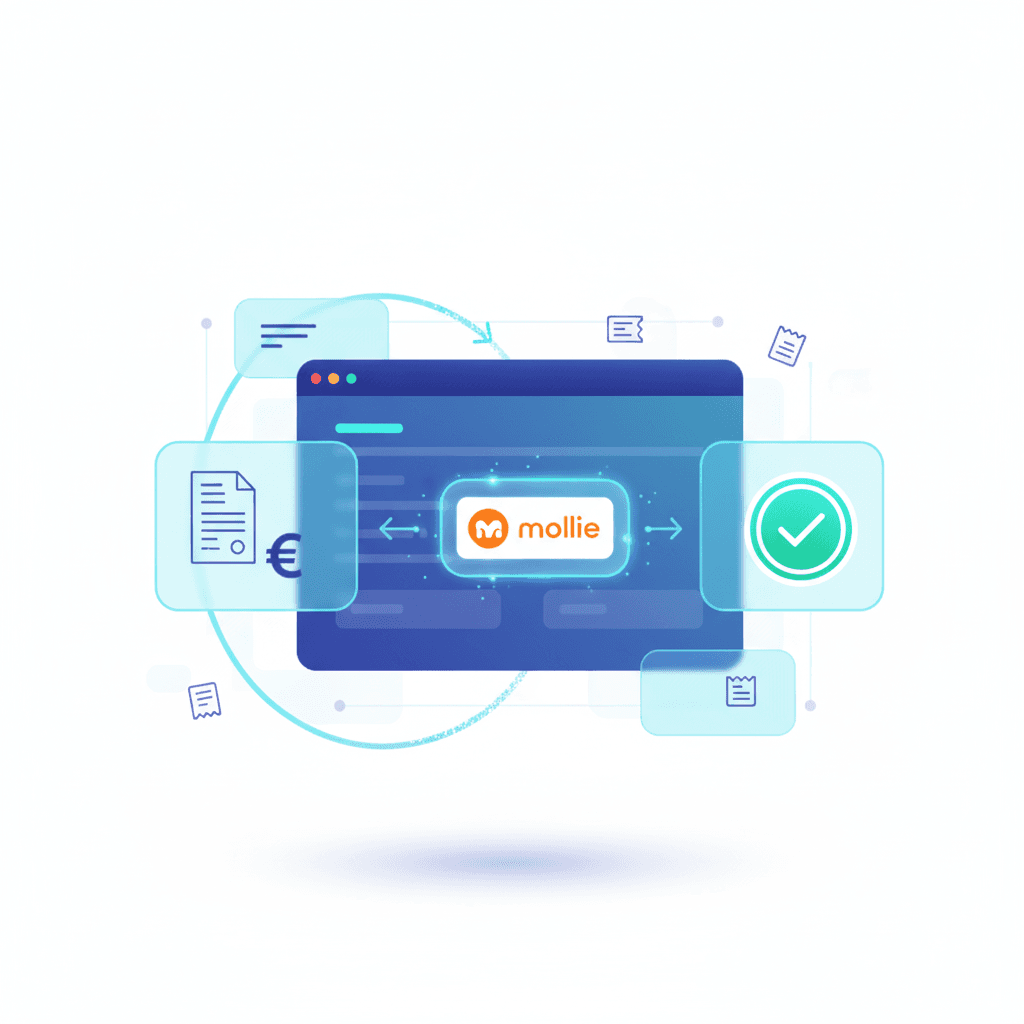 Sales Invoicing & Payments illustration showing payment processing interface